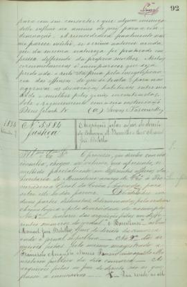 "Arguições feitas ao Juiz de direito da Comarca de Barcellos o Conselheiro Manoel José Botel...