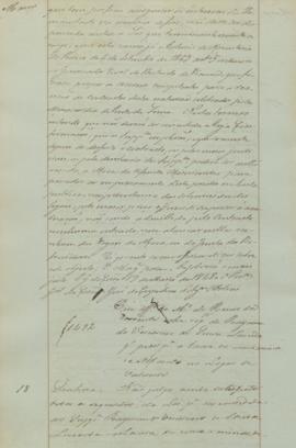 "Em ofício do Ministério do Reino de corrente sobre requerimento de Raimundo Veríssimo de So...