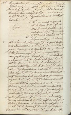 "Idem em virtude do officio do Ministerio do Reyno de 31 d'Agosto de 1841, àcerca do que con...