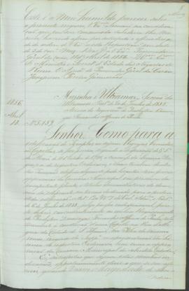 "Portaria de 20 de Junho de 1855. Acerca do requerimento do Presbytero Domingos Fernandes Af...