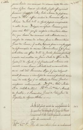 "Ao Ministro da Justiça ácerca da impossibilidade de encontrar Sub-delegados para os Juizos ...