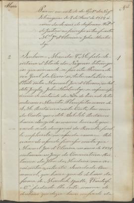 "Parecer em virtude de Portaria dos Negocios Estrangeiros de 7 de Fevereiro de 1842 ácerca d...