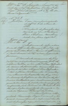 "[Parecer] em cumprimento do officio de 16 de Maio de 1860. A respeito do processo instaurad...
