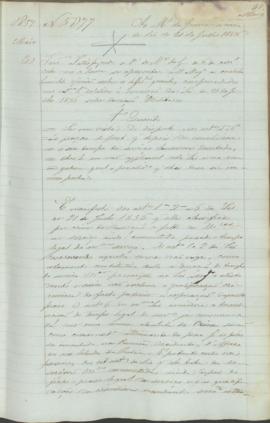 "Ao Ministerio da Guerra acerca da Lei de 21 de Julho de 1856"
