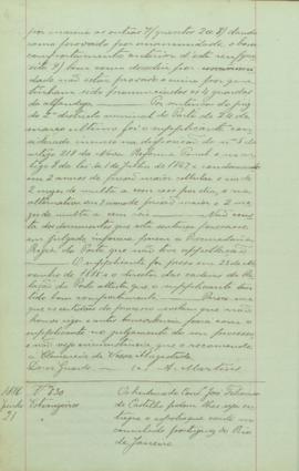 "Os herdeiros do Conselheiro José Feliciano de Castilho pedem lhes seja entregue o espólio q...