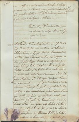 "Idem de 10 de Dezembro de 1840, ácerca da abertura do antigo Seminario Episcopal de Viseu&q...