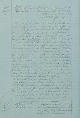 "Sobre a administração do Recolhimento de Jesus Maria José (vulgo Mónicas) em Angra do Heroí...
