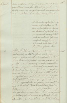 "Ao Ministro da Justiça, remettendo-lhe o Officio do Porteiro e Archivista do Supremo Tribun...