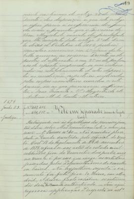 "Voto em separado, ácerca do Registo Civil"