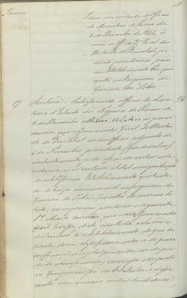 "Idem em virtude do Officio do Ministerio do Reino de 2 de Dezembro de 1844, á cerca do offi...
