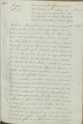 "Em cumprimento do Officio do Ministerio do Reino de 27 de Março de 1845, sobre o procedimen...