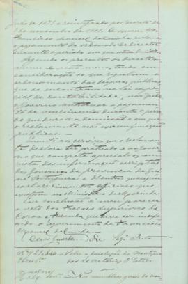 "Sobre a dissolução do Montepio das Secretarias de Estado"