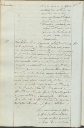 "Idem em virtude do Officio do Ministerio do Reino de 24 de Dezembro de 1841, á cerca de Man...