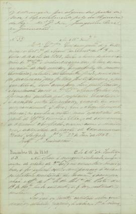 "Ao Ministro da Justiça"