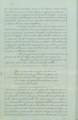 "Officio do ministerio da fazenda de 17 de setembro de 1872, que trata do officio do directo...
