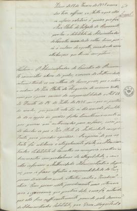 "Idem de 17 de Janeiro de 1837 acerca dos trez officioc, e o Autto a que elles se referia re...