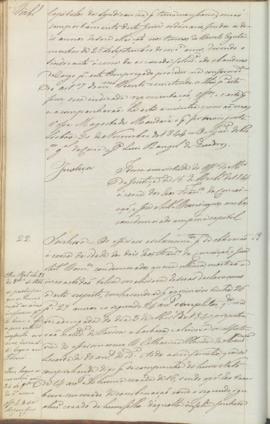 "Idem em virtude do officio do Ministerio da Justiça de 15 de Dezembro de 1844 ácerca dos re...