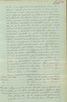 "Processo, que diz respeito a um fôro que pertençe á fazenda no todo ou em parte. Denuncia d...
