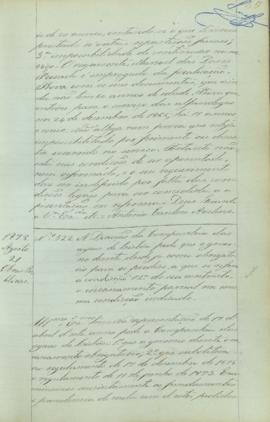 "A Direcção da Companhia das aguas de Lisboa pede que o governo decrete desde já como obriga...