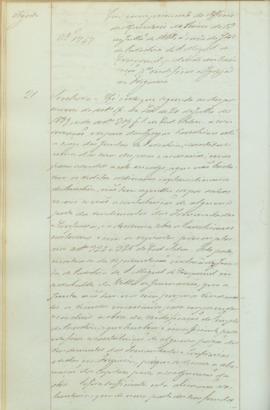 "Em cumprimento do officio do Ministerio do Reino de 13 de Julho de 1848, á cerca da Junta d...