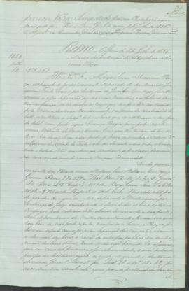 "Reino - Officio de 5 de Julho de 1856. Acerca da pretenção de Miquelina Maxima Roza"