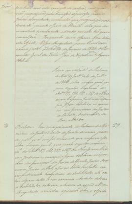 "Idem em virtude da Portaria do Ministerio da Justiça de 10 de Julho de 1843, sobre a regra ...