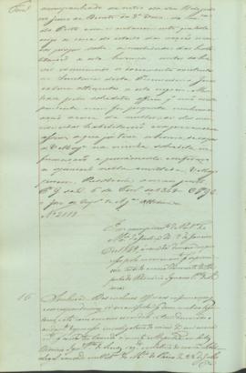 "Em cumprimento da Portaria do Ministerio da Justiça de 12 de Janeiro de 1849, ácerca da dem...