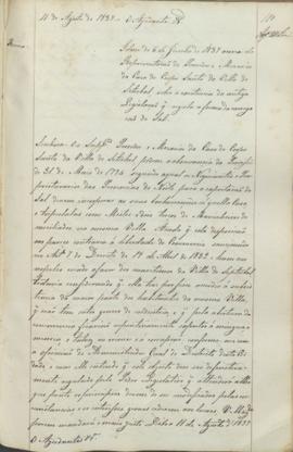 "Idem de 6 de Junho de 1837 acerca da Representação do Provedor e Mezarios da Caza do Corpo ...