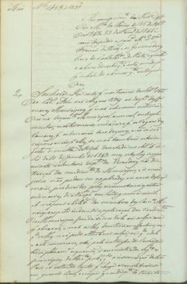 "Em cumprimento da Portaria e officio do Ministerio do Reino de 25 de Outubro de 1847 e 22 d...