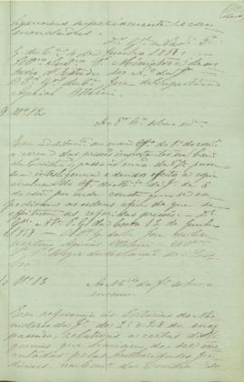 "Ao Ministério da Justiça sobre o mesmo objeto"