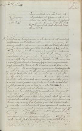 "[Parecer] em virtude da Portaria do Ministerio da Guerra de 6 de Maio de 1845, ácerca do pe...