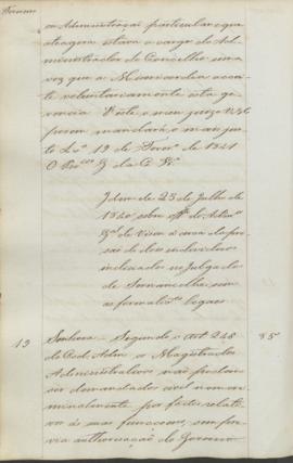 "Idem de 23 de Julho de 1840 sobre officio do Administrador Geral de Viseu á cerca da prisão...