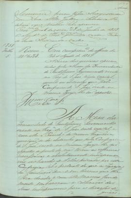 "Em cumprimento do officio de 24 d'Agosto de 1857. Acerca das queixas apresentadas pela Mesa...