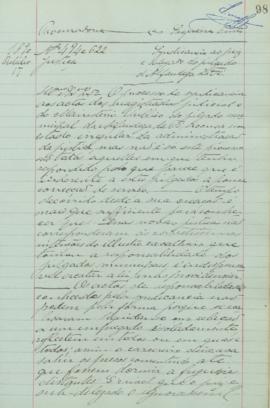 "Sindicância ao juiz e delegado do julgado de Alfândega da Fé"