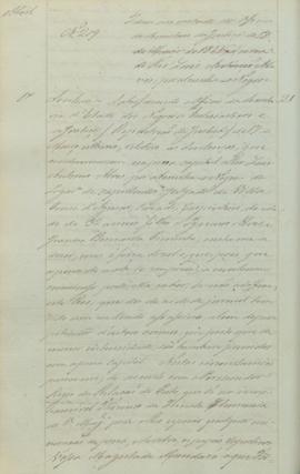 "Idem em virtude do officio do Ministerio da Justiça de 17 de Março de 1845, ácerca do Reo L...