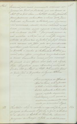 "Idem em virtude do Officio do Ministerio do Reino de 14 de Janeiro de 1843, á cerca do Medi...