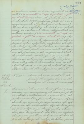 "Acêrca de accumulação de pensões de sangue com as do montepio do exercito e armada"