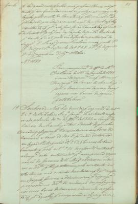 "Em cumprimento do officio do Ministerio do Reino de 16 de Junho de 1848 á cerca da represen...