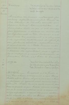 "Consulta sobre o contrato de 6 de junho celebrado entre a Casa Baring Brothers e Companhia ...
