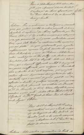 "Idem de 21 de Março de 1837 sobre o Projecto para a formação d'huma Sociedade d'exploração ...