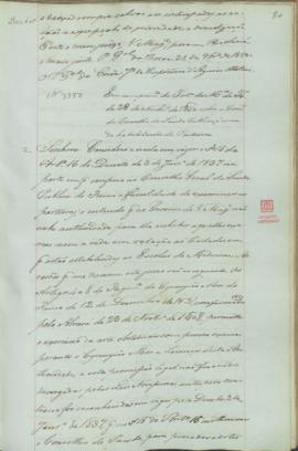 "Em cumprimento da Portaria do Ministerio do Reino de 28 de Novembro de 1850 sobre a Consult...