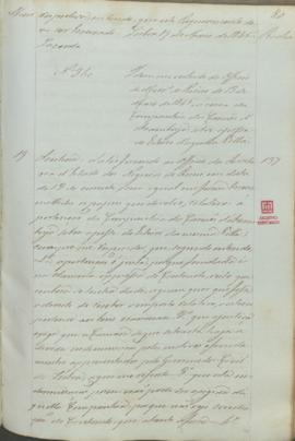"Idem em virtude do officio do Ministerio do Reino de 13 de Maio de 1845, á cerca da Companh...