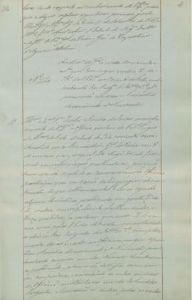 "Ao ministro da Justiça acerca do acontecimento que teve lugar no dia 2 de setembro de 1847 ...