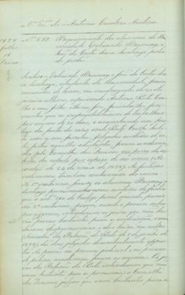 "Requerimento dos allunos da Universidade Eduardo Burnay, e João da Costa Sousa Santiago ped...