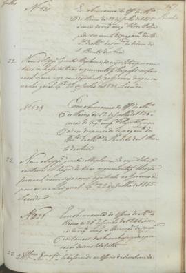 "Em observancia do officio do Ministerio do Reino de 26 de Junho de 1845, á cerca do requeri...