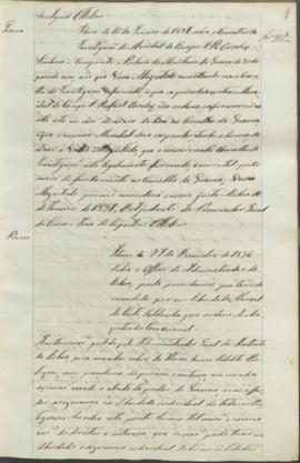 "Idem de 27 de Desembro de 1836 sobre o Officio do Administrador de Lisboa, pede providencia...