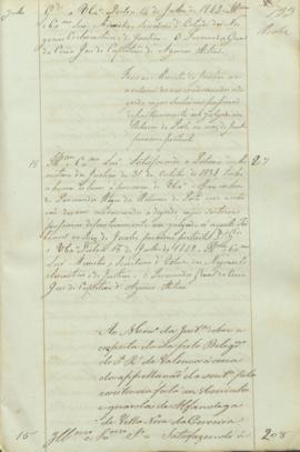"Ao Ministro da Justiça sobre a resposta dada pelo Delegado do Procurador Regio de Valença á...