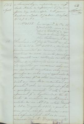 "Em cumprimento da Portaria de 28 de janeiro de 1854 acerca da concessão de Patentes para a ...
