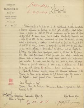 Dúvida acerca da proposta do comissário do Governo junto do Teatro D. Maria II para que a gratifi...