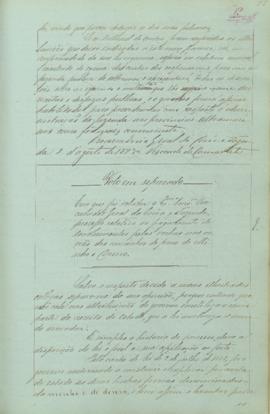 "Voto em separado Em que foi relator o Exmo. Conselheiro Procurador Geral da Corôa e Fazenda...